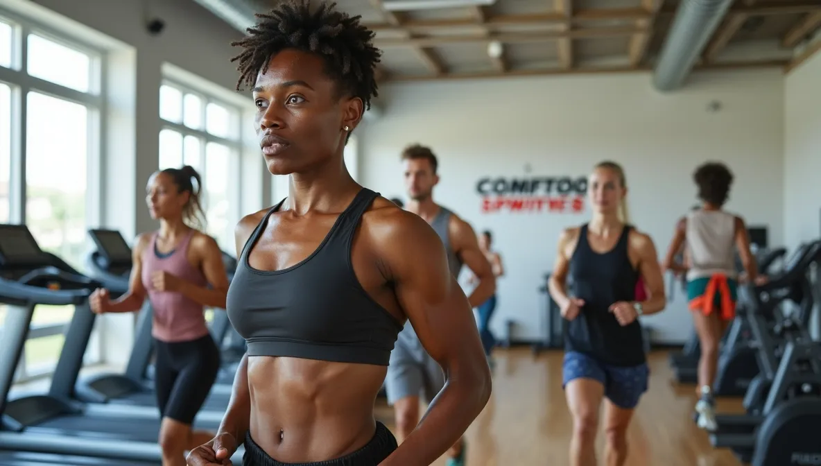 Warm-toned illustration of an organised kitchen workspace